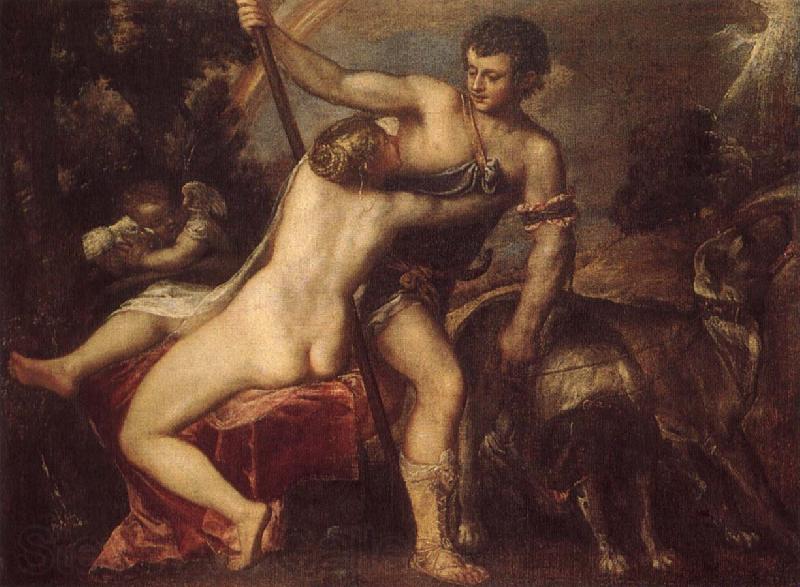 TIZIANO Vecellio Venus and Adonis Norge oil painting art